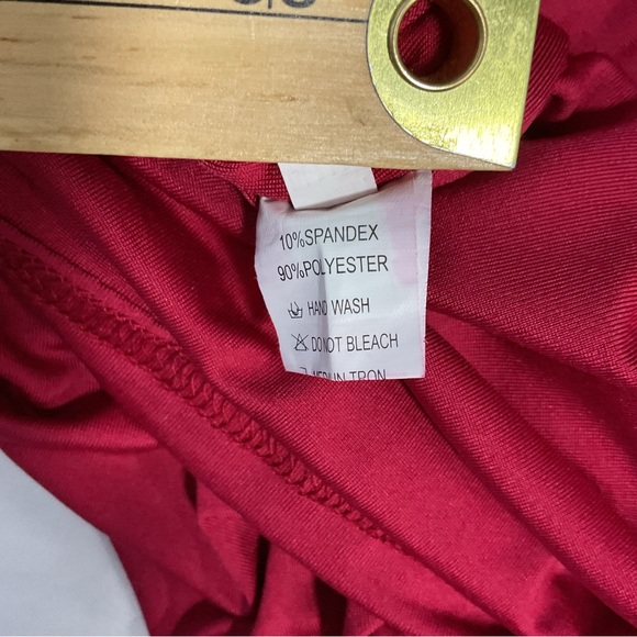 NWOT Cold Shoulders Asymmetrical Ruched Bodycon Short Sleeve Pencil - Picture 11 of 12